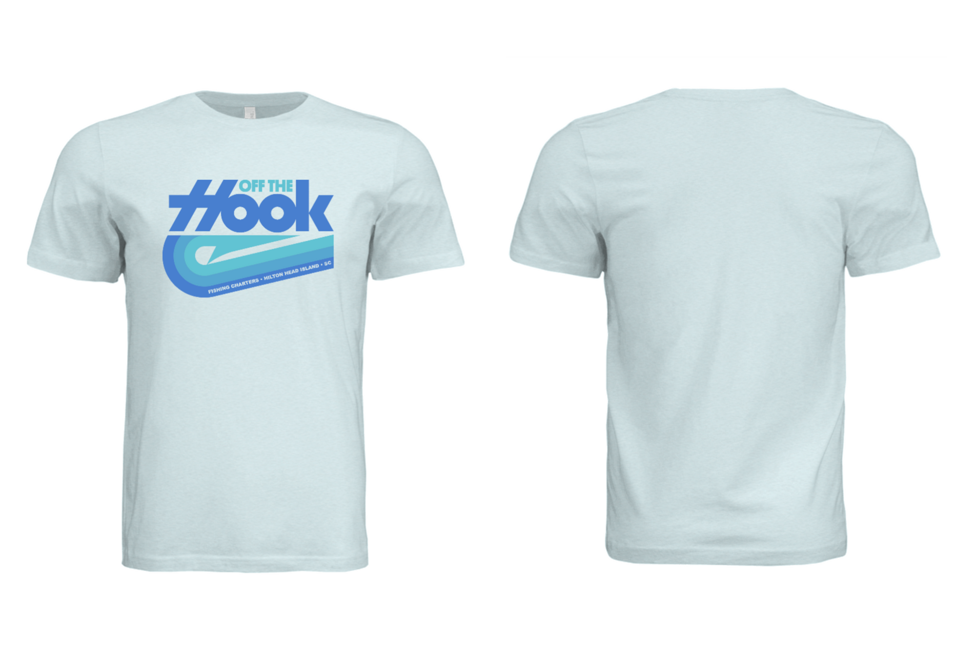 OFF THE HOOK -  T-Shirt - Ice Blue